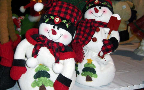 címlapfotó hóember karácsonyi dekoráció