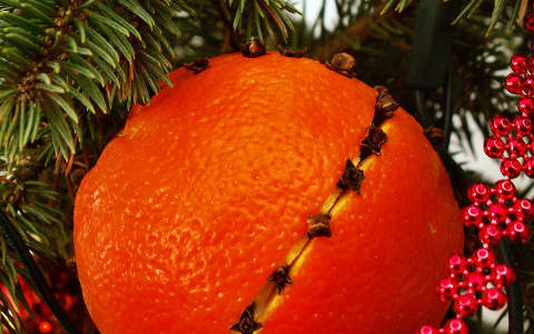 gyümölcs karácsony narancs