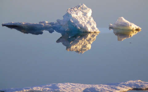 jég tenger tükröződés