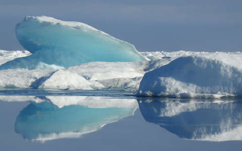 jég tenger tükröződés