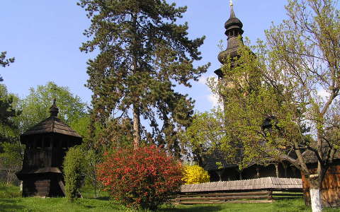 Ungvári skanzen tavaszi pompában,Ukrajna, Kárpátalja