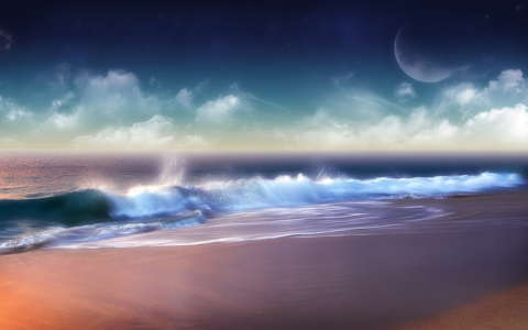 fantázia hullám tenger tengerpart