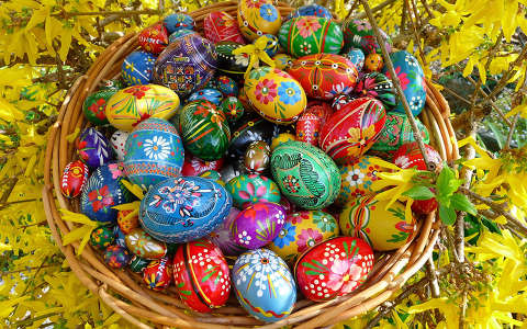 aranyeső címlapfotó húsvét tojás