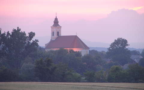 köd magyarország napfelkelte templom