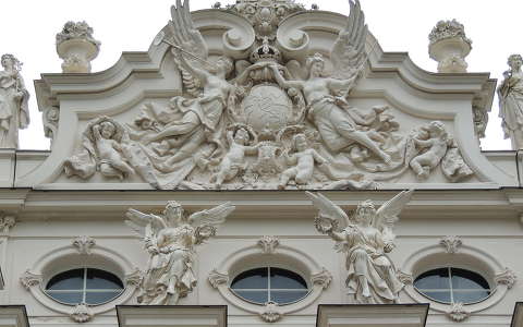 Linderhofi kastély homlokzata,Németország