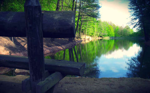 címlapfotó tavasz tó tükröződés