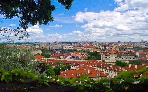 Kilátás a várból (Prága)