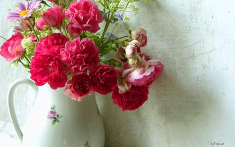 címlapfotó nyári virág rózsa virágcsokor