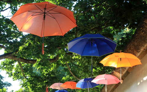 Színes esernyők