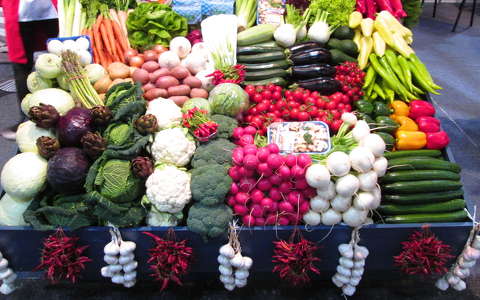 piac zöldség
