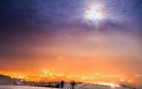 címlapfotó tél éjszakai képek