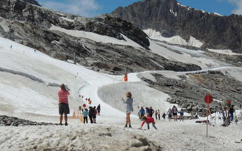 Ausztria,Hintertux gleccser nyáron