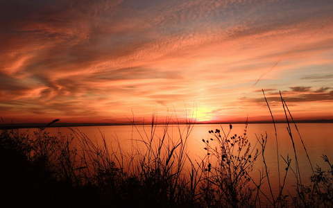 balaton címlapfotó naplemente tó