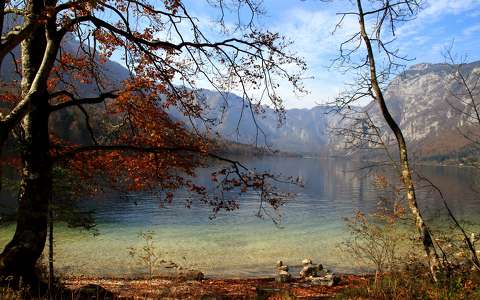 alpok hegy tó ősz