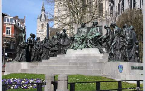 Belgium, Gent - Van Eyck emlékmű