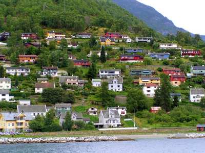 Sogne-fjord Aurlandnál