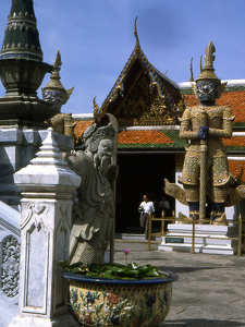 Bangkoki királyi templom udvara