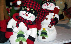 hóember címlapfotó karácsonyi dekoráció