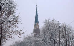 Szarvas. ÚJ Templom télen. Fotó: Csonki