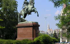 Budapest,II.Rákóczi Ferenc szobra a Kossuth téren