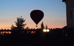 naplemente hőlégballon