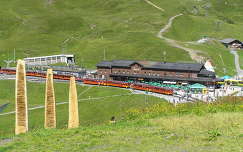Jungfrau, a Kleine Schneidegg vasútállomás, Svájc