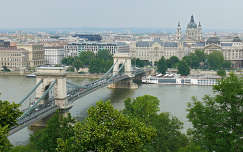 A Lánc-híd a várból Budapest