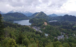 várak és kastélyok hegy németország hohenschwangau alpok tó
