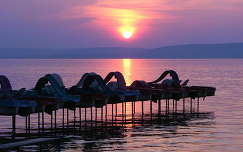 naplemente címlapfotó tó nyár