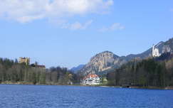 ház várak és kastélyok hegy németország alpok neuschwanstein kastély tó