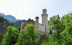 várak és kastélyok németország alpok neuschwanstein kastély nyár