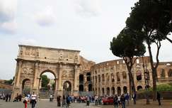 Olaszorzág , Róma - Constantinus diadalíve és a Colosseum