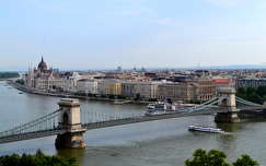 országház budapest lánchíd folyó híd magyarország duna