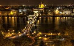 címlapfotó budapest lánchíd folyó híd éjszakai képek magyarország duna