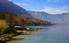 szlovénia hegy bohinji-tó ősz alpok tó triglav
