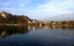 várak és kastélyok szlovénia hegy ősz alpok bledi-tó tó