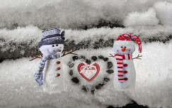 zúzmara hóember karácsonyi dekoráció