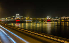 folyó éjszakai képek út címlapfotó budapest lánchíd híd magyarország duna