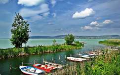 balaton csónak kikötő tó magyarország