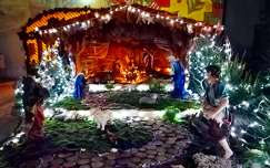 címlapfotó betlehemi jászol éjszakai képek karácsony karácsonyi dekoráció
