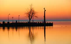naplemente balaton tükröződés tó magyarország
