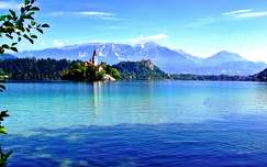 várak és kastélyok szlovénia címlapfotó templom alpok bledi-tó tó