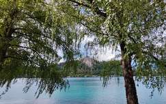 szlovénia hegy alpok bledi-tó tó