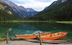 hegy címlapfotó csónak alpok tó nyár