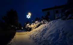 lámpa út címlapfotó éjszakai képek karácsonyi dekoráció tél