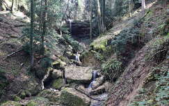 vízesés címlapfotó kövek és sziklák patak erdő