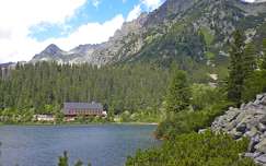 kárpátok tó ház szlovákia poprádi-tó hegy címlapfotó erdő tátra