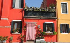 ház olaszország dekoráció ablak burano