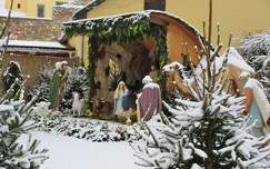 szobor címlapfotó betlehemi jászol karácsony karácsonyi dekoráció tél