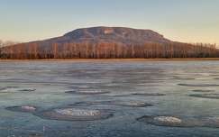 balaton hegy jég tó tél magyarország